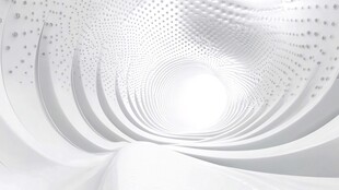 白色隧道数字艺术