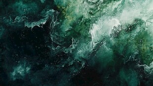 抽象的海洋之舞