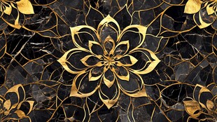 奢华金花纹理大理石背景