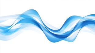 抽象的蓝色波浪