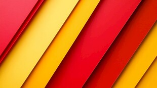 抽象的红黄纸条