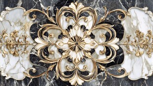 巴洛克风格大理石纹饰