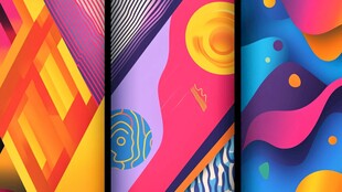 抽象艺术三联画