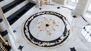 豪华大理石地板设计