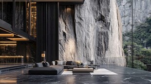 现代奢华室内设计 结合自然元素