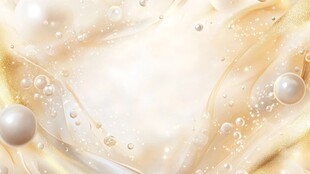 金色泡泡梦幻背景