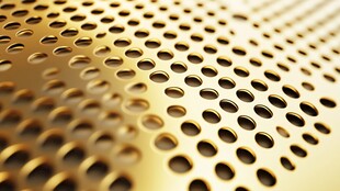 金色穿孔金属板