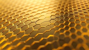 金色蜂窝结构