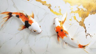 金鱼壁画艺术