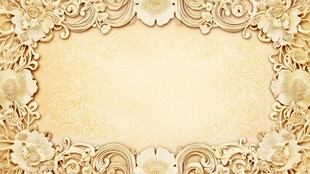 复古花卉雕刻背景