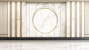 现代艺术风格的大理石墙面设计