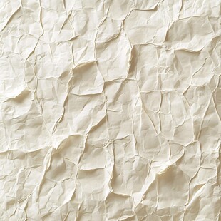 皱褶的白色纸张纹理