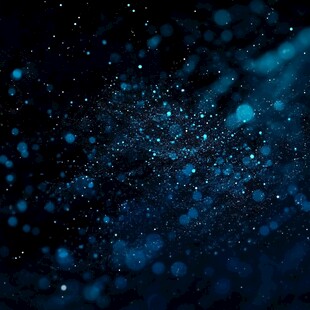 抽象的蓝色粒子背景