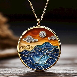 千山万水之吊坠