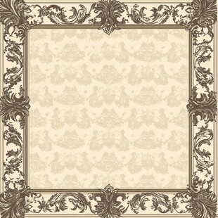 复古风格方形框架图案