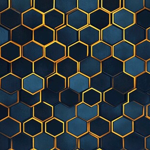 六边形几何图案