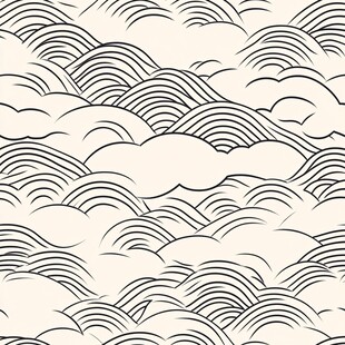 波涛起伏的海浪