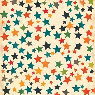 五彩缤纷的星星图案