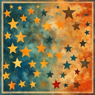 星光熠熠的夜晚