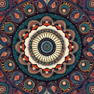 复杂曼荼罗图案