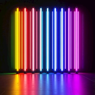 霓虹灯管艺术装置