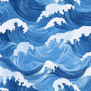 波涛汹涌的海洋