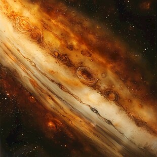 木星大红斑的壮丽景象