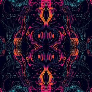 对称的迷幻图案