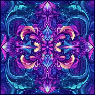 对称的万花筒图案