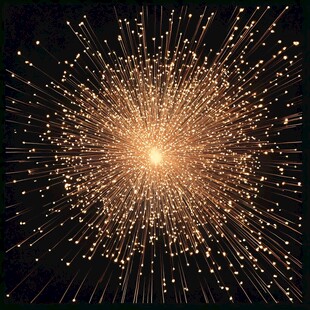 烟花绽放的壮丽之夜