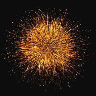 烟花绽放的壮丽景象