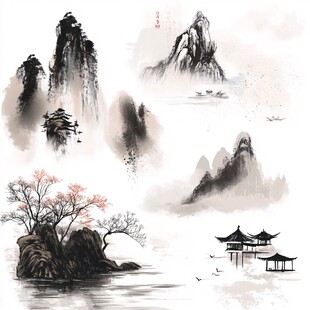 水墨山水画艺术