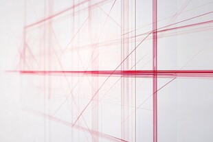 抽象的红线图案