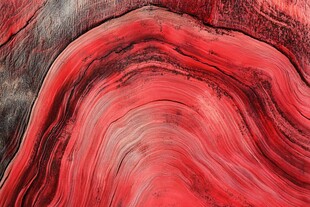 红色纹理抽象画