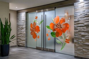 彩绘玻璃门艺术