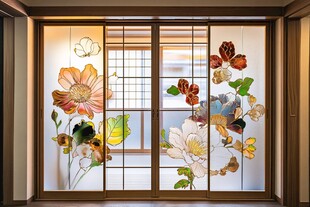 彩绘玻璃门艺术