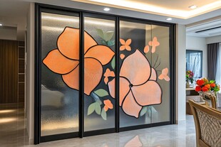 艺术玻璃门设计