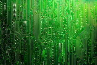 绿色电路板背景