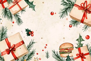 圣诞礼物与美食的完美结合
