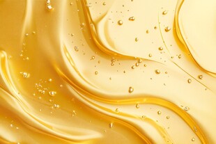 金色液体表面