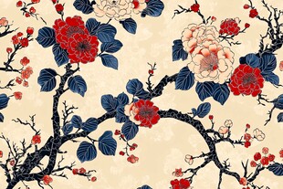 中国风花卉图案