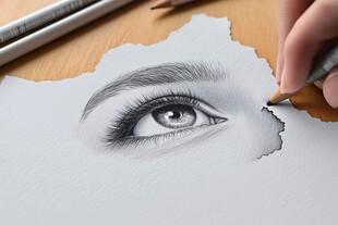 超现实主义铅笔画