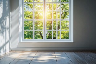 阳光透过窗户洒进房间