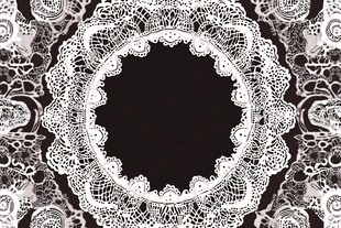 复古蕾丝圆形框架