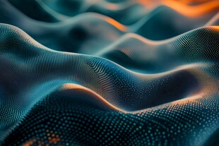 抽象数字波浪