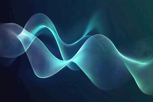 抽象的数字波形