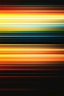 多彩条纹抽象画