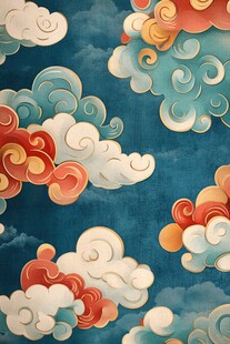 云彩绘画