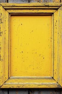 黄色木框的乡村魅力