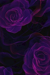 紫色光影下的数字艺术